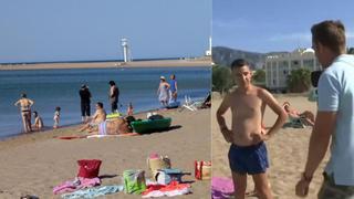 Polémicas declaraciones de un turista madrileño en una playa de la provincia de Alicante