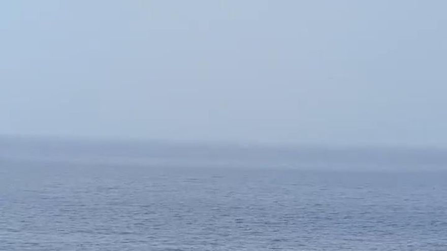 Imprudencia en la piscina natural de Los Gigantes