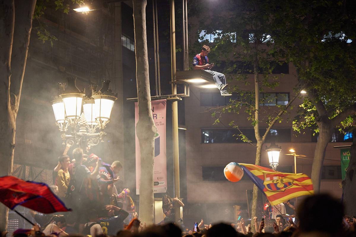 Así fue la celebración azulgrana en Canaletes
