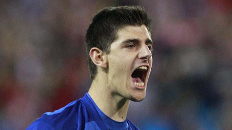 El portero belga del Atlético de Madrid, Thibaut Courtois.