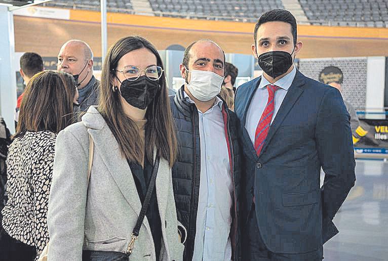 Verónica Pedrón, David Pedrón y Felipe Herrera.