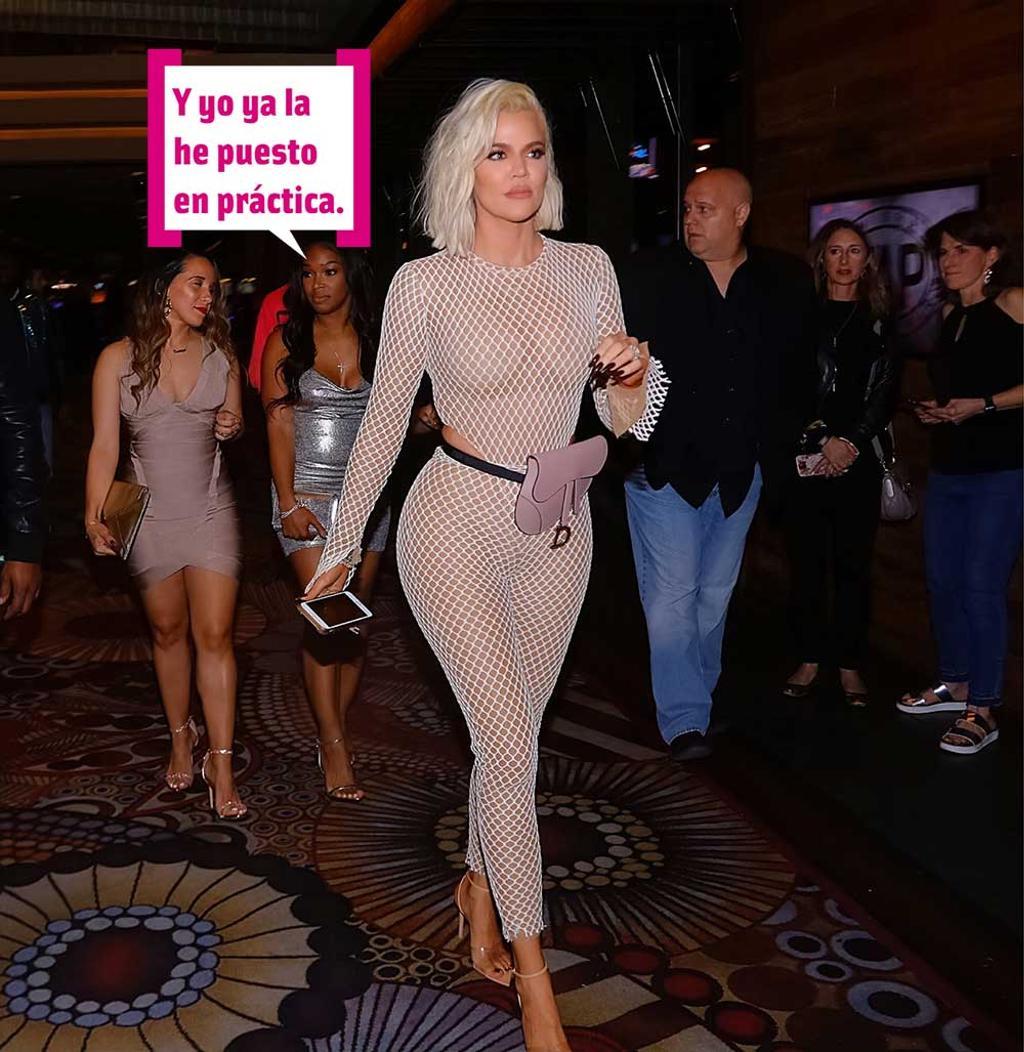 Khloe Kardashian en un evento en un casino de Las Vegas