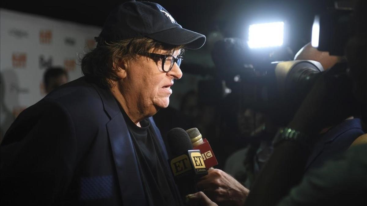 El cineasta Michael Moore durante la presentación de su nuevo documental en el Festival Internacional del Cine de Toronto.