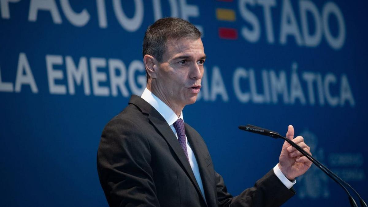 Pedro Sánchez, presidente del Gobierno.