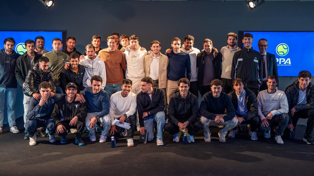 Los jugadores de la PPA, unidos tras su comparecencia.