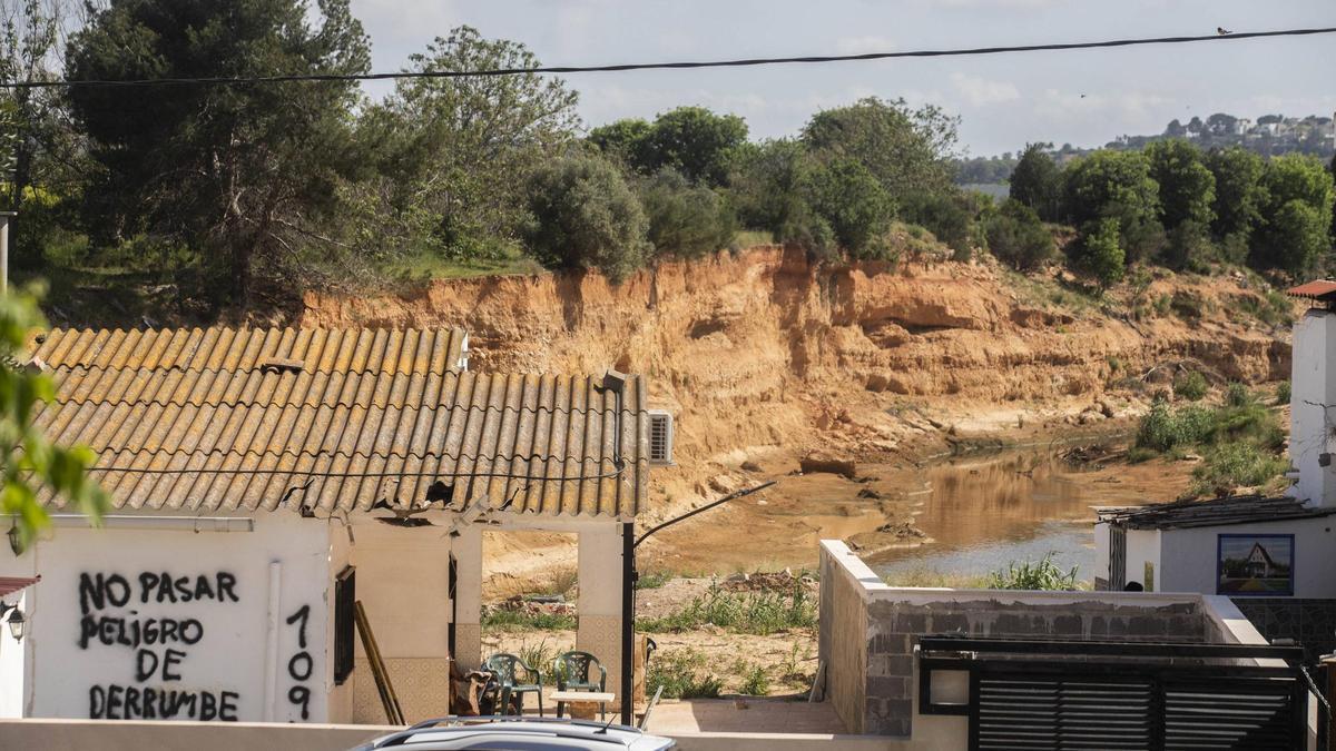 Imágenes de destrucción de la confluencia de los barrancos de l'Horteta y el Poyo en Torrent