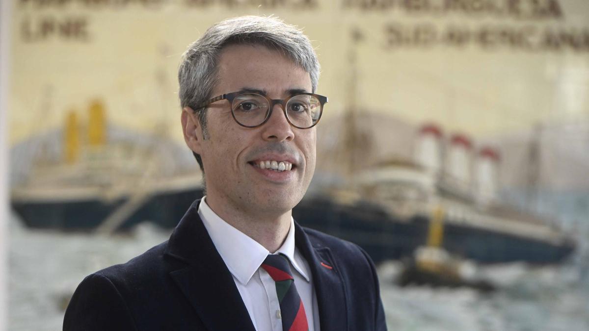 Daniel Voces, director gerente de Europêche, durante su entrevista en la sede de FARO.