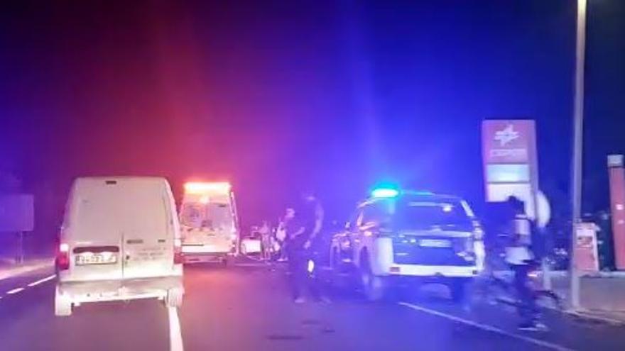 Dos heridos en un accidente de tráfico múltiple en Ibiza