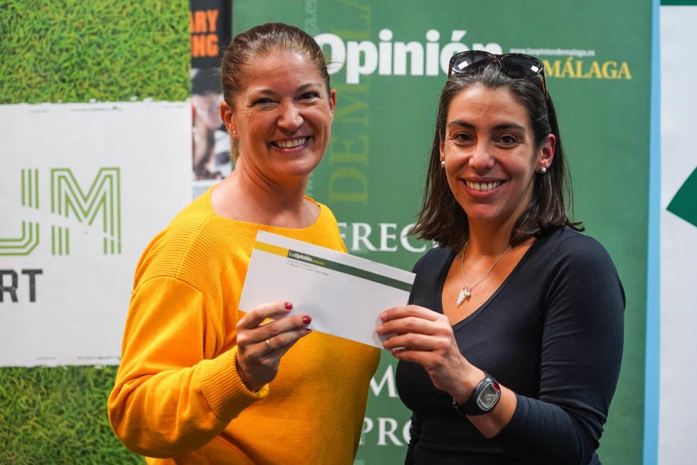 Entrega de los premios a los ganadores del V Torneo de Pádel de La Opinión de Málaga.