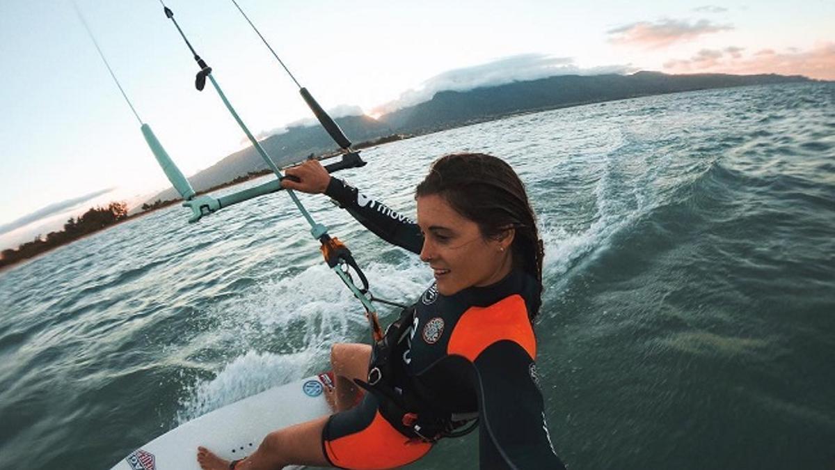 Gisela Pulido, diez veces campeona del mundo de kitesurf