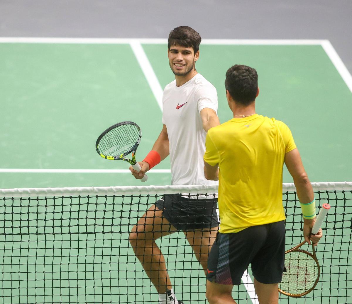 Copa Davis en València: España entrena por segundo día en La Fonteta