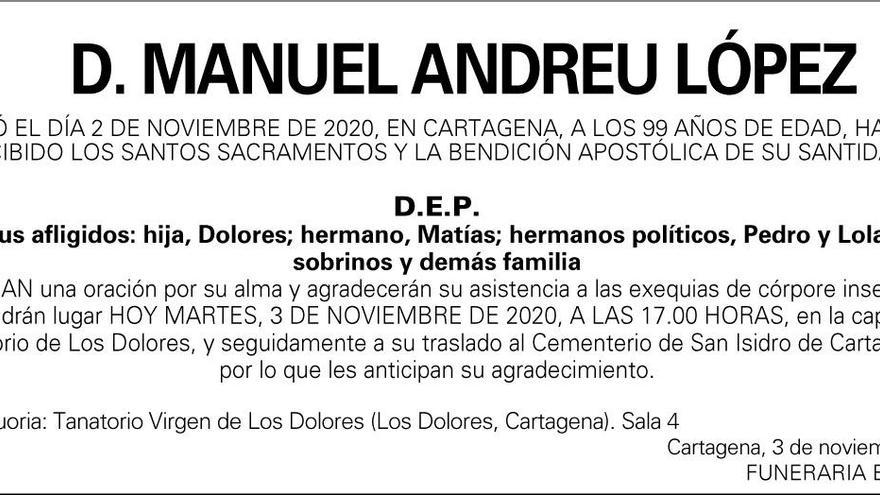 D. Manuel Andreu López
