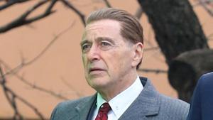 Al Pacino, en el rodaje de la película de Netflix ’El irlandés’.