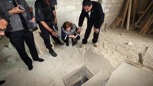Este es el primer túnel que se construyó para que el El Chapo lograse fugar del penal El Altiplano.