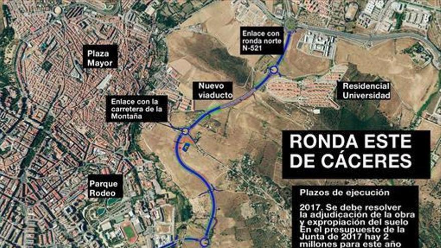 La Junta adjudica provisionalmente la obra de la ronda sur-este de Cáceres