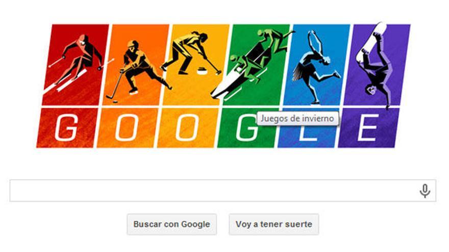 Google homenajea con su doodle al colectivo gay en Sochi