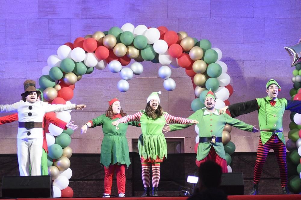 Así ha llegado Papa Noel a Murcia