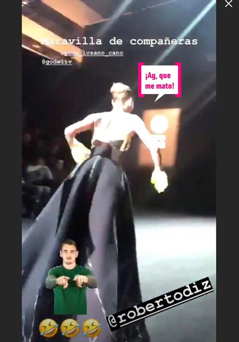 Laura Sánchez y su caída en MBFWM