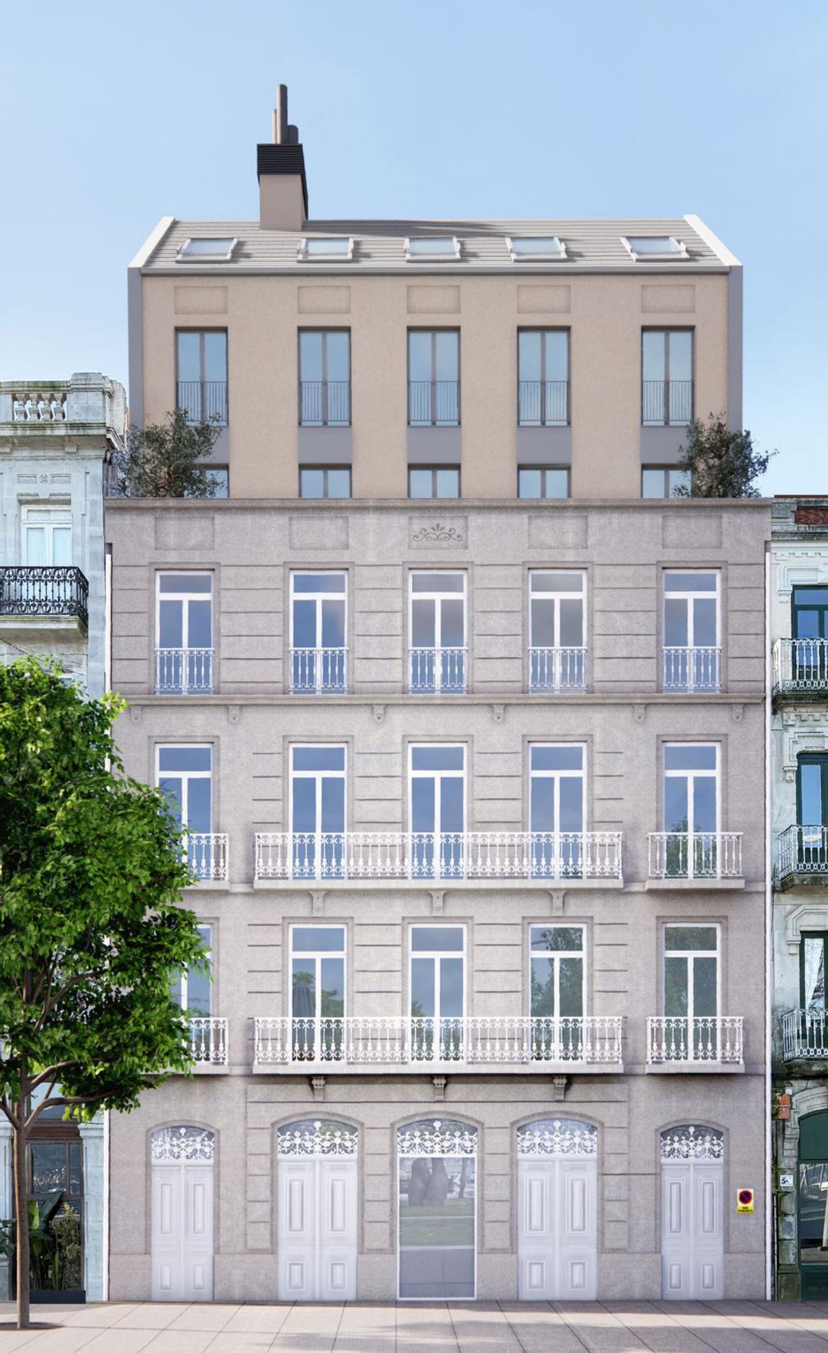 Recreación del edificio
tras la rehabilitación. | Di Milano