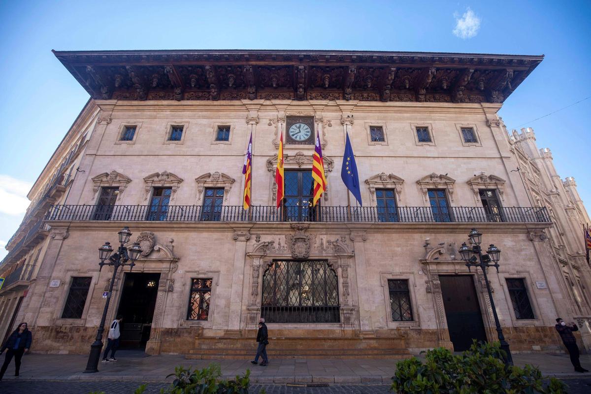 Fachada del Ayuntamiento de Palma.