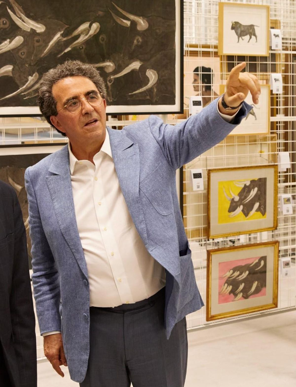 Santiago Calatrava en su archivo de más de 80.000 obras cerca de Zúrich, donde vive.