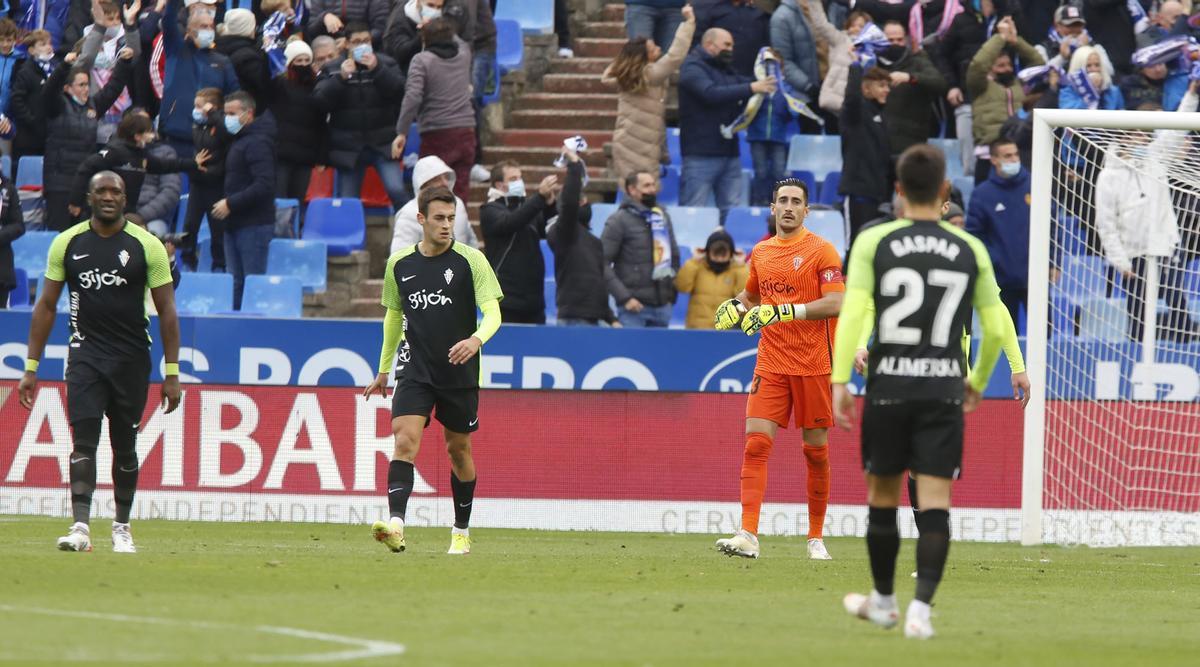 En imágenes: así fue la derrota del Sporting en La Romareda En imágenes: así fue la derrota del Sporting en La Romareda