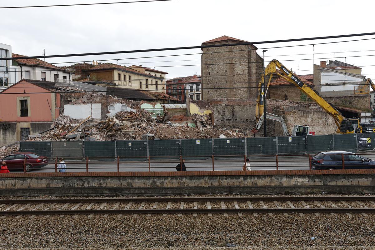El desarrollo de las demoliciones a la calle del Muelle