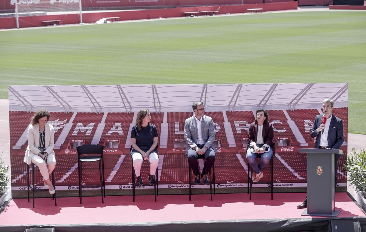 Presentación de las obras de remodelación del estadio de Son Moix ...