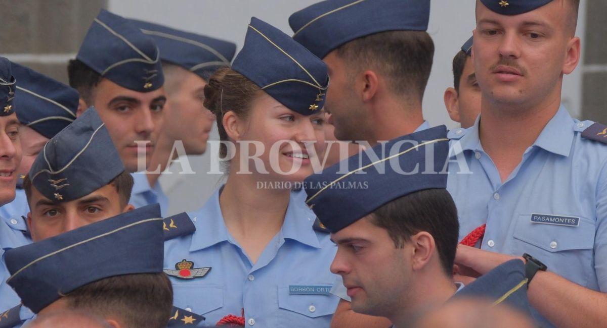 Fin de curso militar de la princesa Leonor en Gran Canaria, en imágenes.