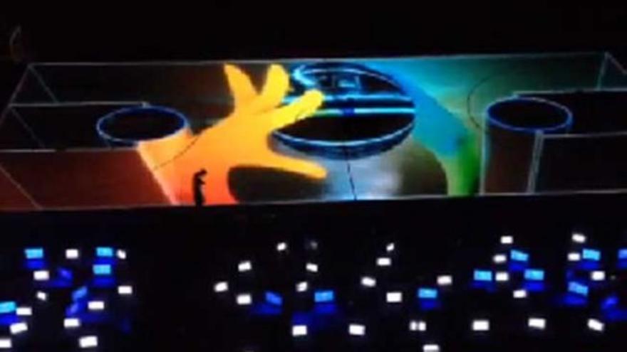 Videomapping de lujo para despedir el Mundial