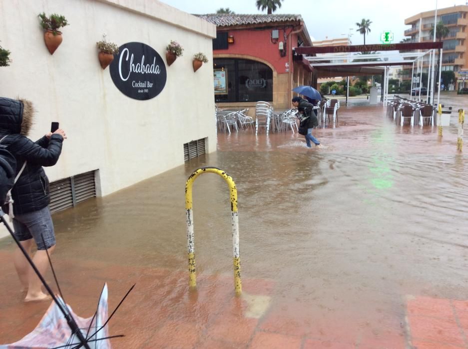 Temporal lluvias: más de 300 desalojados en Xàbia