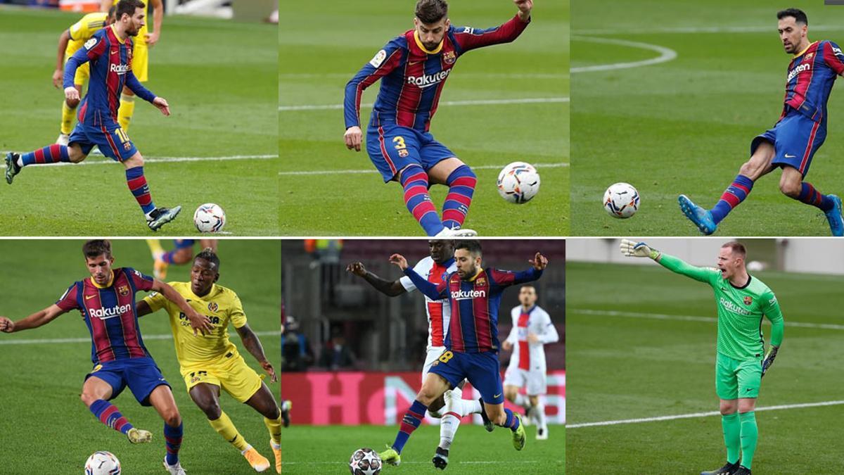 Messi, Piqué, Busquets, Sergi Roberto, Alba y Ter Stegen son los líderes de este Barça y deben tirar del carro