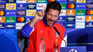 Diego Pablo Simeone, en su comparecencia previa al duelo de Champions frente al Real Madrid.