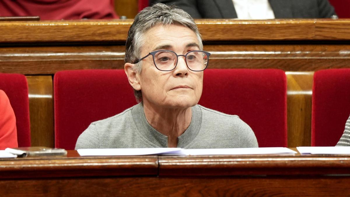 Olga Pané, en el Parlament.