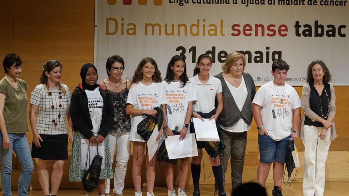 Els alumnes premiats en l’acte d’ahir. | MARC MARTÍ