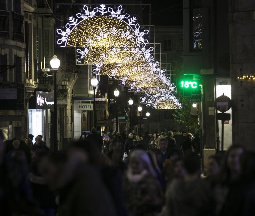 Luces de Navidad en Avilés