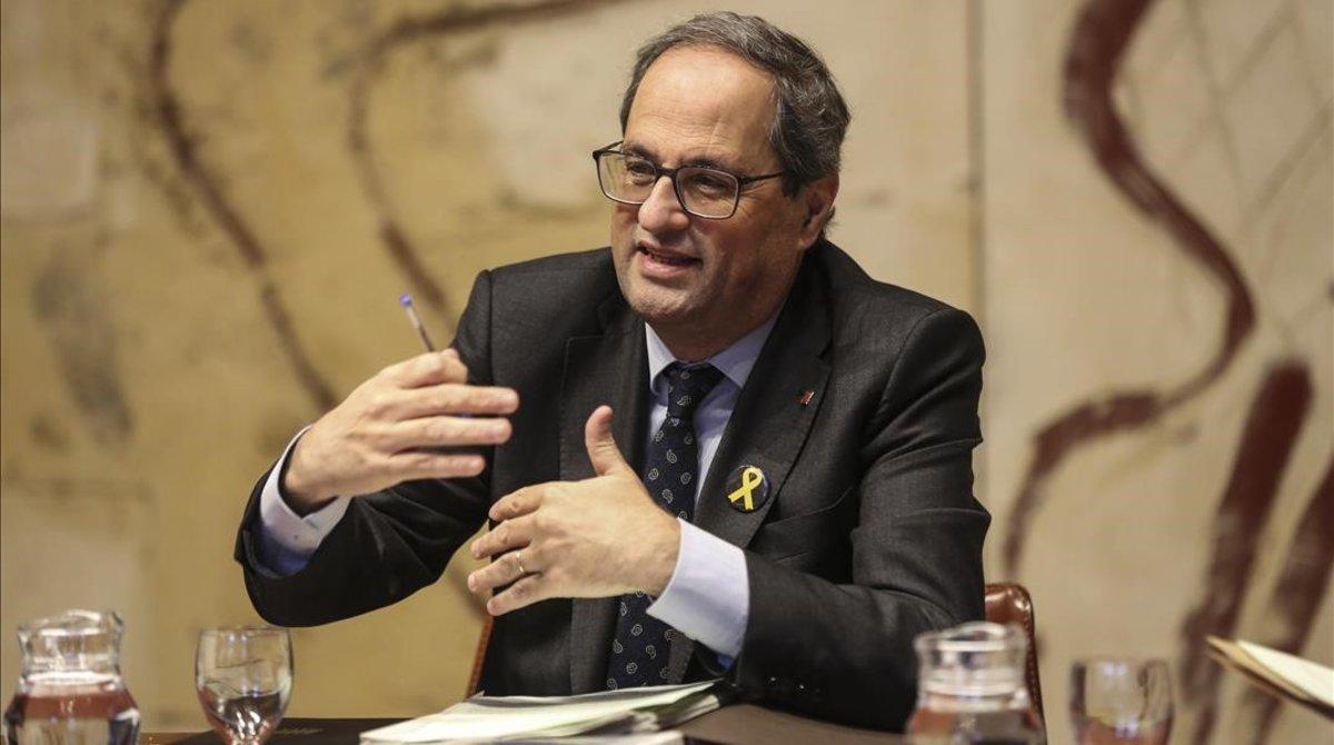 El presidente de la Generalitat, Quim Torra