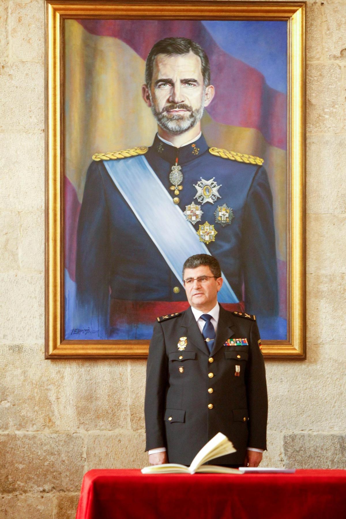 El día que tomó posesión como jefe superior de la Policía Nacional en la Comunidad Valenciana