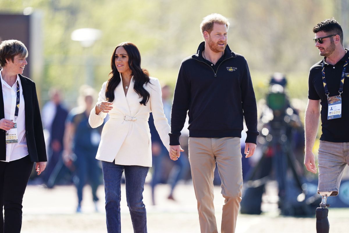 Meghan Markle y el príncipe Harry durante los Juegos Invictus 2022