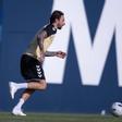 Fernando Calero reapareció este lunes con el Málaga CF tras su lesión.