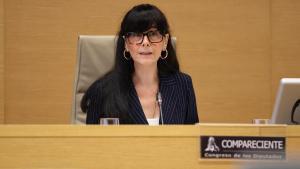 La presidenta de la Sociedad Estatal de Participaciones Industriales (SEPI), Belén Gualda, en la Comisión Mixta de Seguridad Nacional en el Congreso de los Diputados