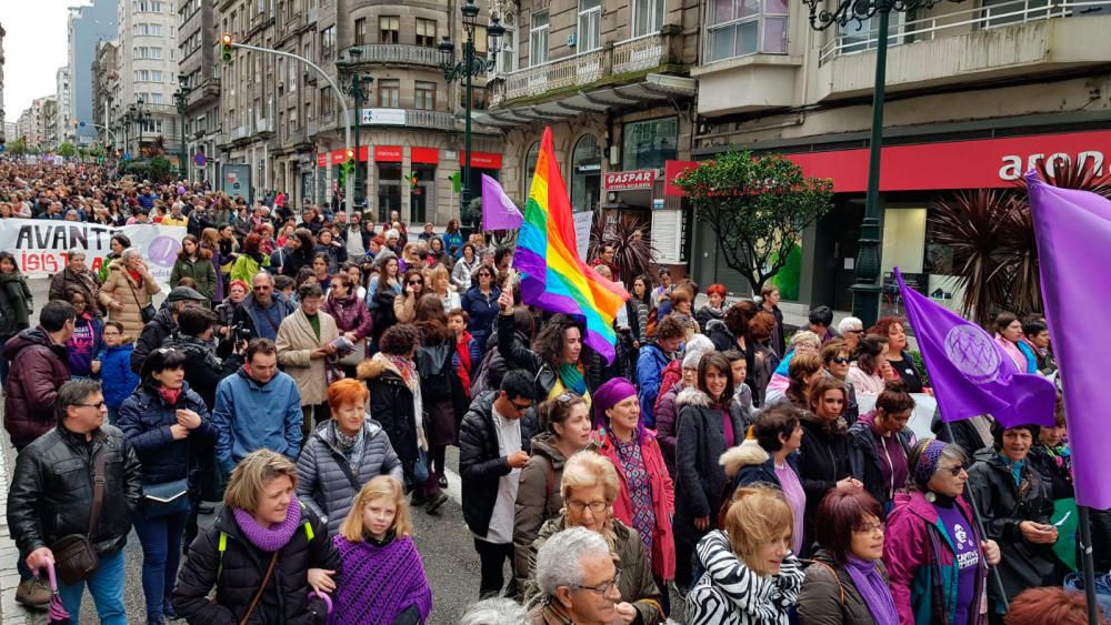 Las mujeres gallegas claman en Vigo por la igualda