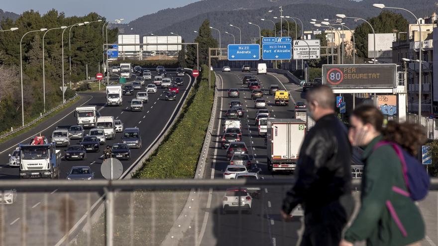 La velocidad máxima de la Vía de Cintura de Palma pasará a ser de 100 kilómetros por hora en pocos días