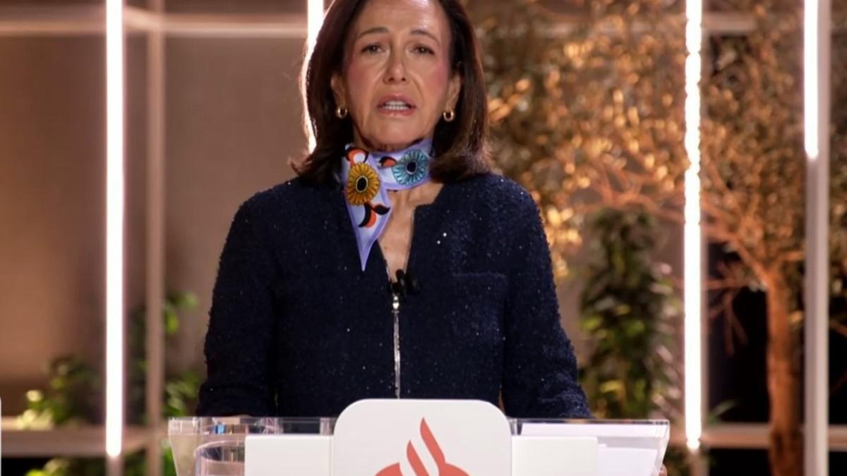 La presidenta de Banco Santander, Ana Botín
