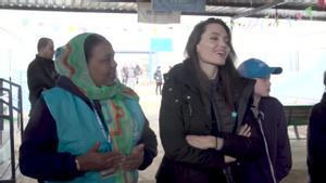 Angelina Jolie, ambaixadora especial d’ACNUR, insta la comunitat internacional a trobar una solució política i viable al conflicte a Síria.
