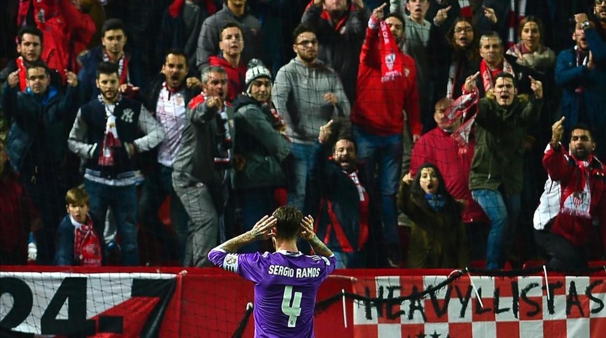 jmexposito36854935 real madrid s defender sergio ramos celebrates after scoring170113095915