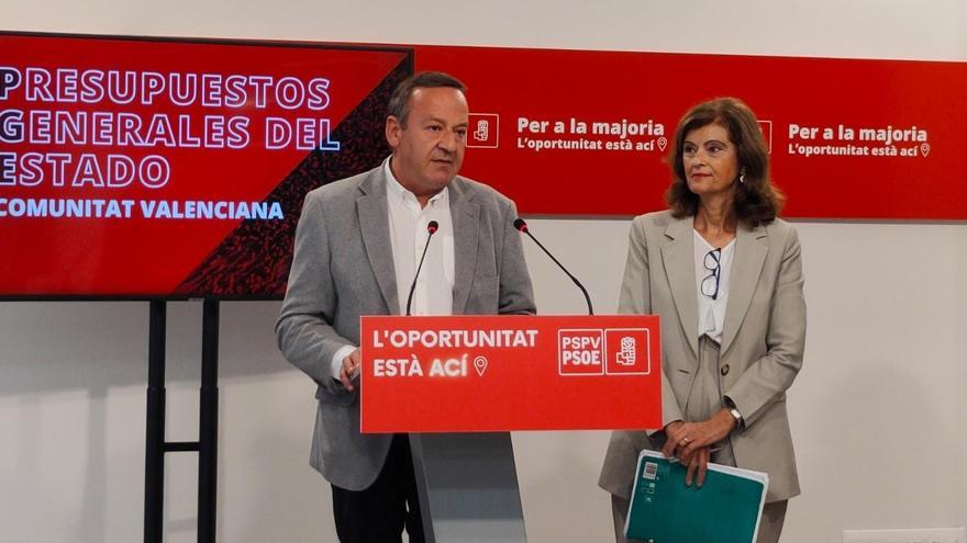 El PSPV destaca que los presupuestos elevan la inversión en la C. Valenciana por tercer año consecutivo
