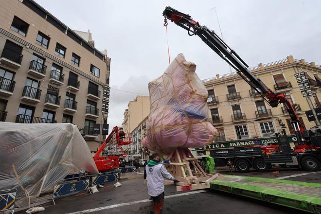 Convento Jerusalén, a revalidar el premio de las fallas: las primeras piezas llegan a su demarcación