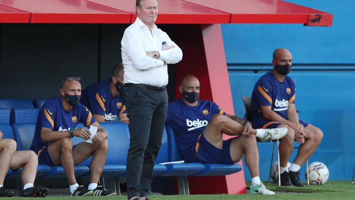 Koeman, el sábado ante el Nàstic.