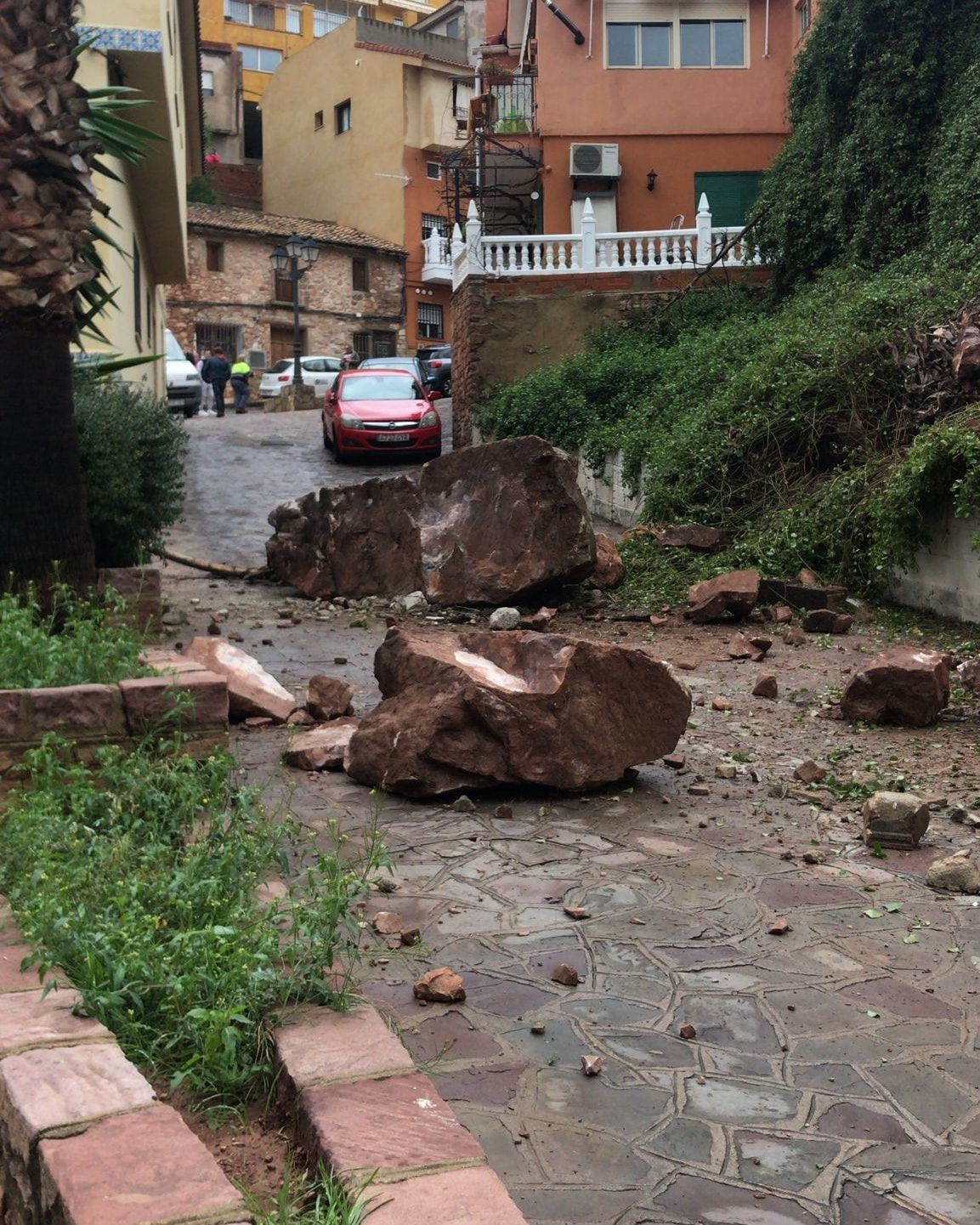 La roca caída en Serra